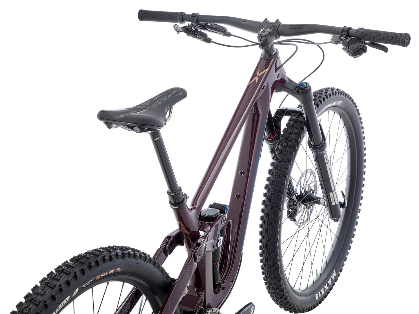 Mountain bike on a white background