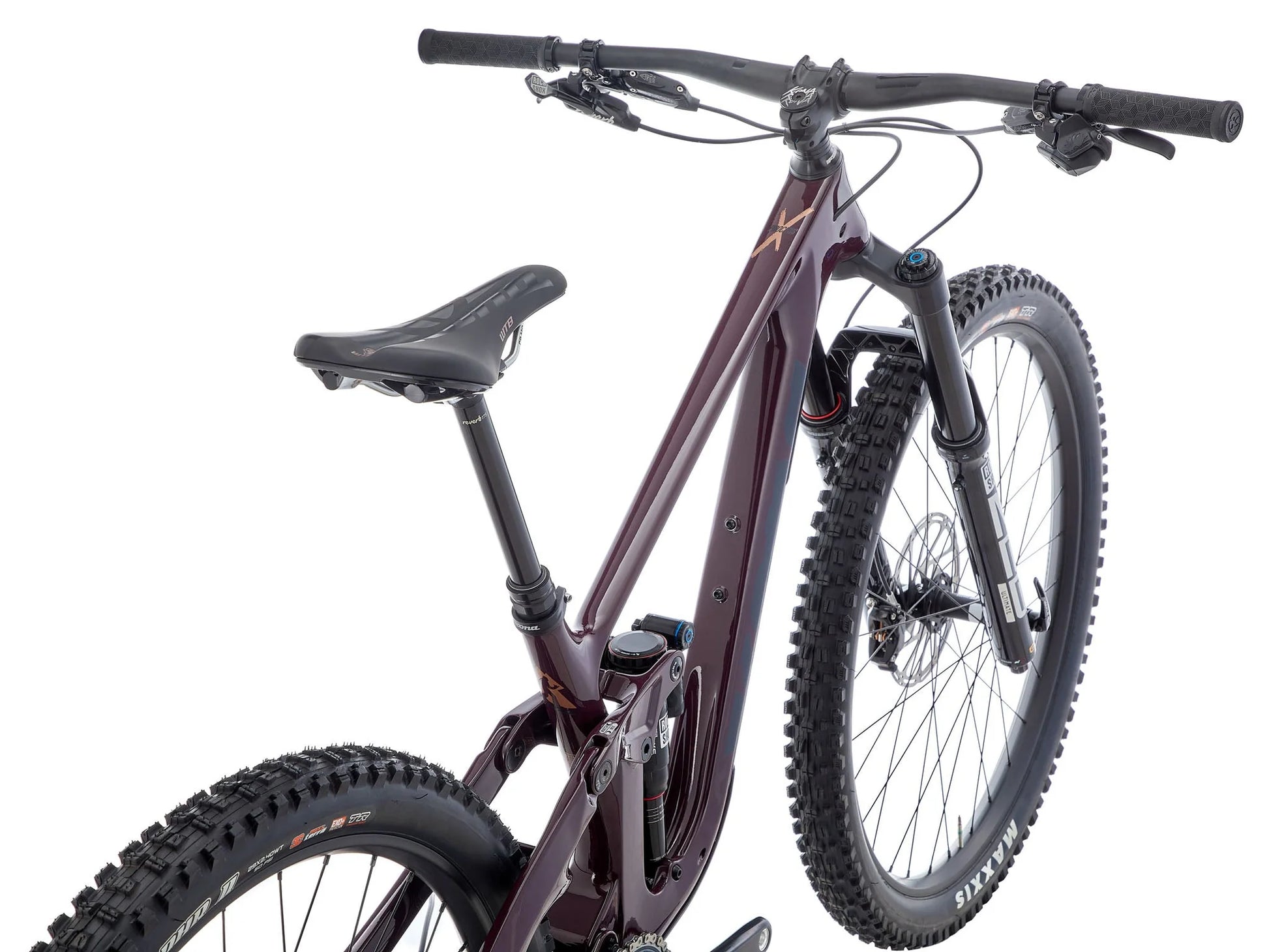 Mountain bike on a white background