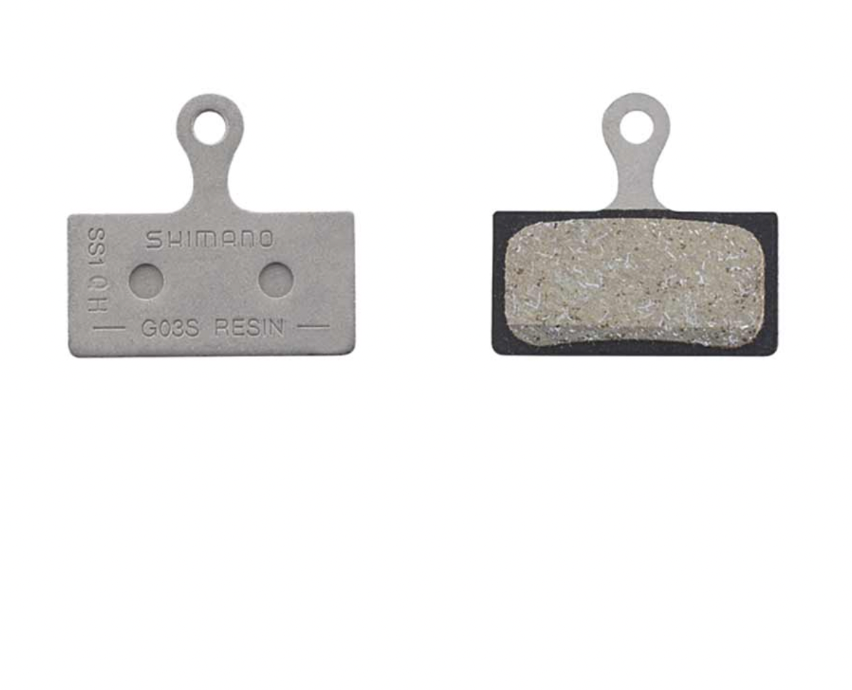 SHIMANO - G03S, Disc Brake Pads, Shape: Shimano G-Type/F-Type/J-Type, Resin, Pair
