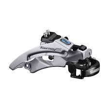 SHIMANO - TOURNEY FD-TX800-TS3, FRONT DERAILLEUR, 7-8 SPEEDS, TOP SWING, DUAL PULL, MULTI CLAMP, TRIPLE, 63-66°
