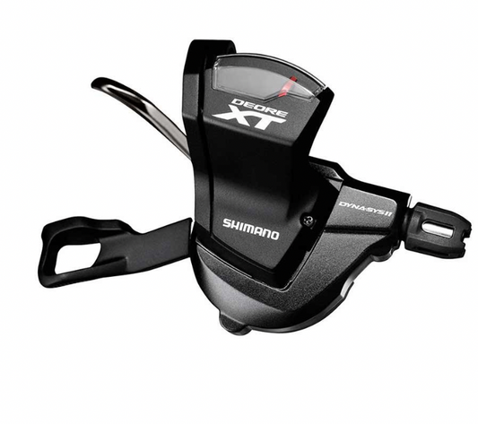 SHIMANO - SHIFT LEVER, XT SL-M8000, DEORE-XT, RIGHT:11-SPD, W/ OPTICAL GEAR DISPLAY, W/BASE CAP, BLACK